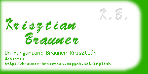 krisztian brauner business card